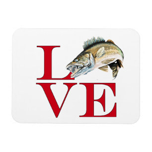 I Love Walleye Magneet