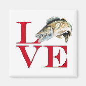 I Love Walleye Magneet (Voorkant)