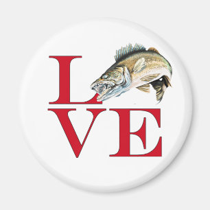 I Love Walleye Magneet