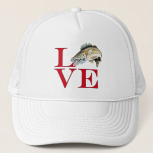 I Love Walleye Trucker Pet