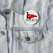 I Love Walrus Buttonnen Ronde Button 5,7 Cm (In situ)