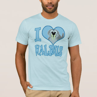 I Love walrus T-shirt