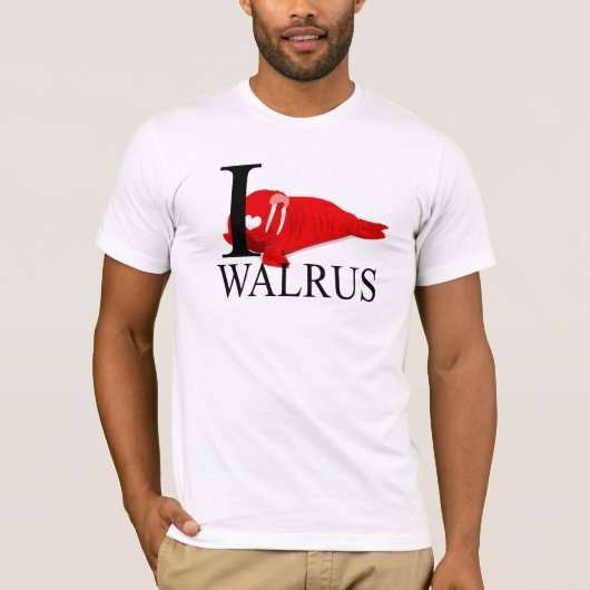 I Love Walrus T-shirts (Voorkant)