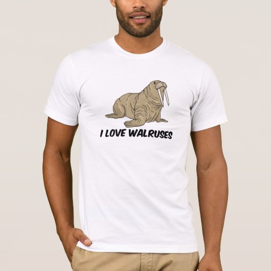 I Love Walruses T-shirt (Voorkant)