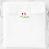 I Love Wasabi Ronde Sticker (Tas)