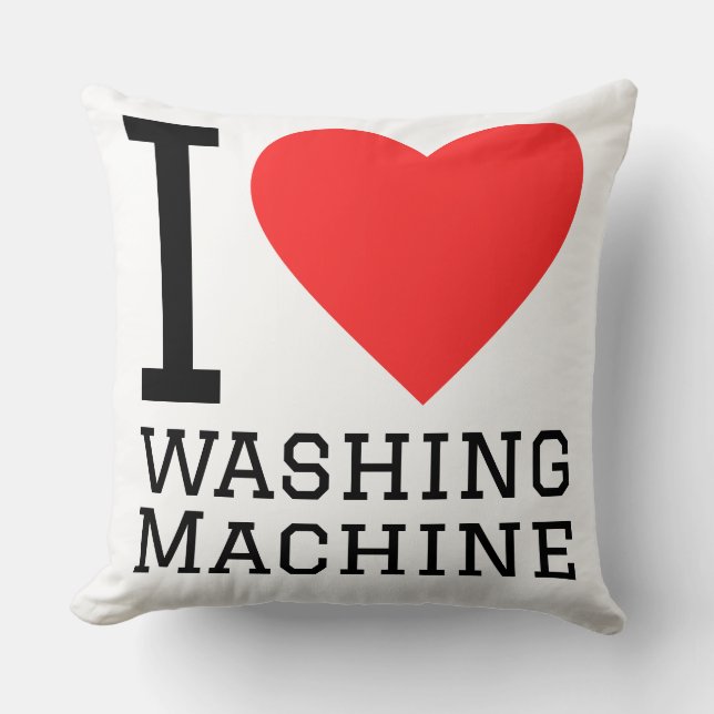 I love washing machine kussen (Voorkant)