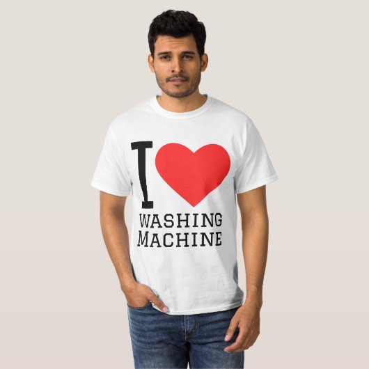 I love washing machine t-shirt (Voorkant volledig)