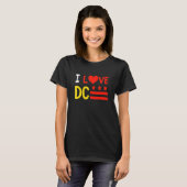 I Love Washington D C District of Columbia Native T-shirt (Voorkant volledig)