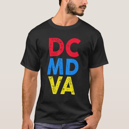I Love Washington D C DMV Native 2 T-shirt (Voorkant)
