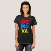 I Love Washington D C DMV Native 2 T-shirt (Voorkant volledig)