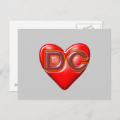 I Love Washington DC Briefkaart (Voorkant / Achterkant)