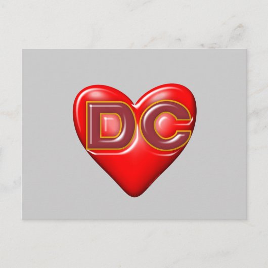 I Love Washington DC Briefkaart (Voorkant)