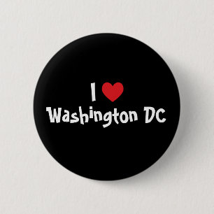 I Love Washington DC Ronde Button 5,7 Cm