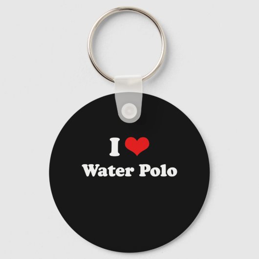 I Love Water Polo Tshirt Sleutelhanger (Voorkant)