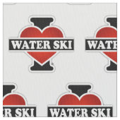 I Love Water Ski Stof (Close Up)