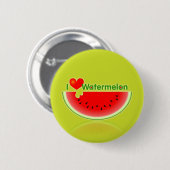 I Love Watermelon Button (Voorkant /achterkant)