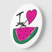 I Love Watermelon Grote Klok (Hoek)