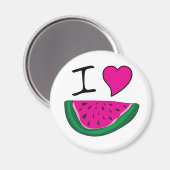 I Love Watermelon Magneet (Voorkant / Achterkant)