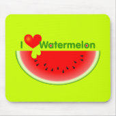 I Love Watermelon Mousepad Muismat (Voorkant)
