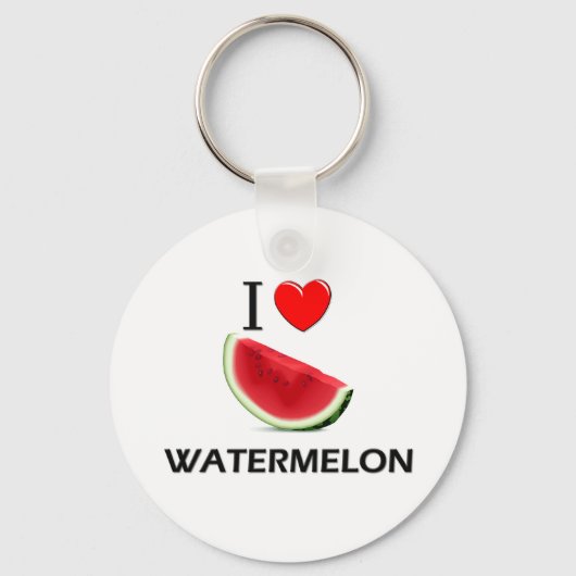 I Love Watermelon Sleutelhanger (Voorkant)