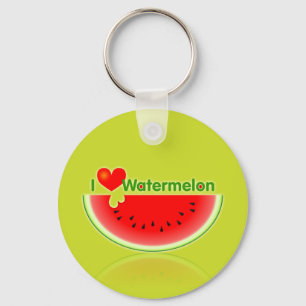 I Love Watermelon Sleutelhanger