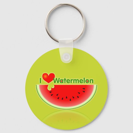 I Love Watermelon Sleutelhanger (Voorkant)