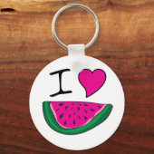 I Love Watermelon Sleutelhanger (Voorkant)