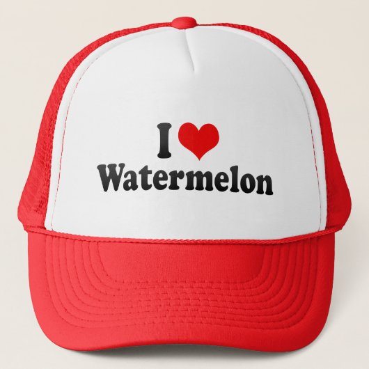 I Love Watermelon Trucker Pet (Voorkant)