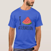 I Love Watermelon, Watermeloen Lover T-shirt (Voorkant)