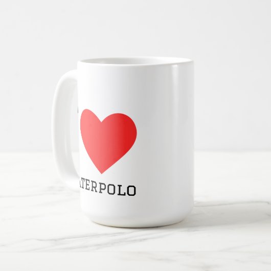 I love waterpolo koffiemok (Voorkant links)