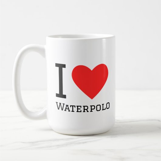 I love waterpolo koffiemok (Links)