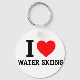 I Love Waterskiing Sleutelhanger