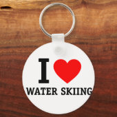 I Love Waterskiing Sleutelhanger (Voorkant)