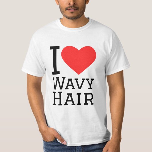 I love wavy hair t-shirt (Voorkant)