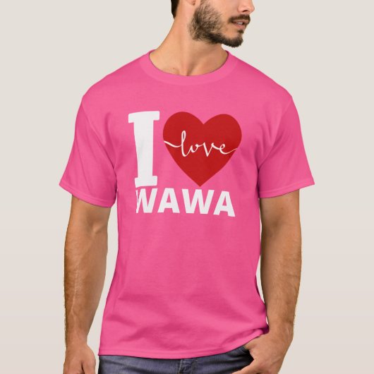 I LOVE WAWA friends T-shirt (Voorkant)