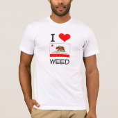 I Love WEED California T-shirt (Voorkant)