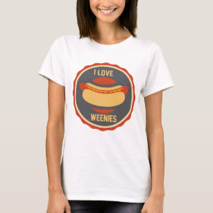 I Love Weenies Hot Dogs T-shirt