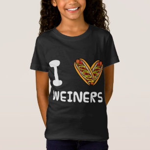 I Love Weiners Hotdogs T-shirt