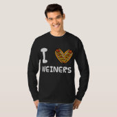 I Love Weiners Hotdogs T-shirt (Voorkant volledig)