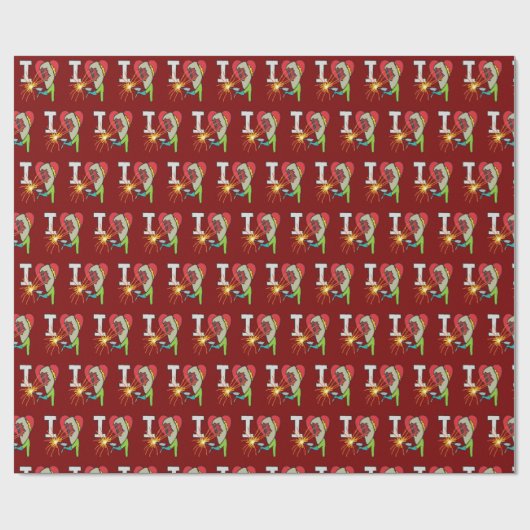 I Love Welding Cadeaupapier (Vlak)