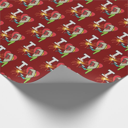 I Love Welding Cadeaupapier (Hoek)