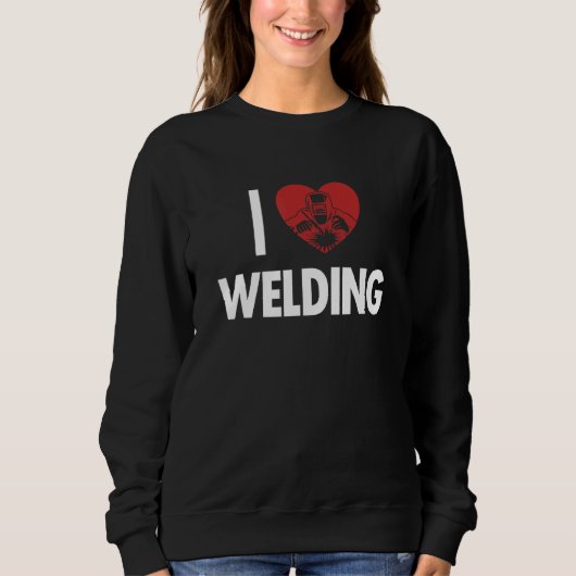 I love Welding Inspector Tig Tack Mig Rig Technici Trui (Voorkant)