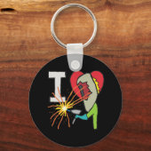 I Love Welding Sleutelhanger (Achterkant)