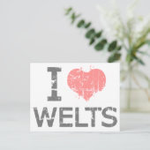 I Love Welts Briefkaart (Staand voorkant)