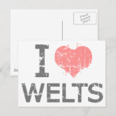 I Love Welts Briefkaart (Voorkant / Achterkant)