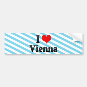 I Love Wenen, Austria Bumpersticker