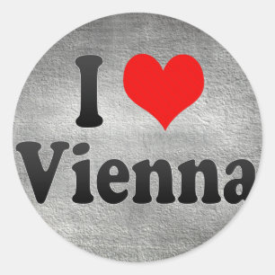 I Love Wenen, Austria Ronde Sticker