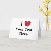 I Love Wenskaart Sjabloon - Tekst toevoegen (Gele Bloem)