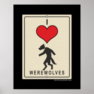 I Love Werewolves Poster