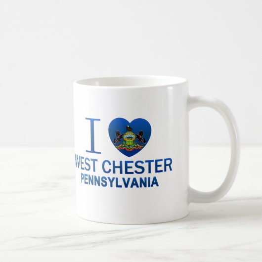 I Love West Chester, PA Koffiemok (Rechts)